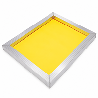 Cadre d'impression sérigraphique en aluminium et bois, 20x24 pouces, conception personnalisée, maille jaune et blanche, pour imprimante sérigraphique
