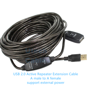 <span class=keywords><strong>Cavo</strong></span> di <span class=keywords><strong>Prolunga</strong></span>/Ripetitore <span class=keywords><strong>USB</strong></span> 2.0 Maschio-Femmina OEM di Alta Qualità con Schermatura Intrecciata e Rivestimento in PVC - 10M (Placcato in Nichel/Oro per Computer) - Product Image 3