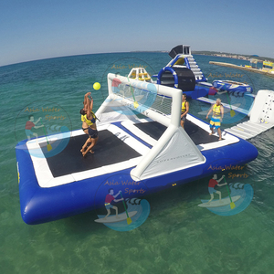 Court <span class=keywords><strong>de</strong></span> volley-ball gonflable, pour jeu d'eau, trampoline <span class=keywords><strong>de</strong></span> saut, pour <span class=keywords><strong>lac</strong></span> et mer, offre spéciale, livraison gratuite - Product Image 2