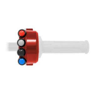 Cubierta de control del acelerador con interruptor integrado en el manillar para BMW S 1000 RR (Racing) (Rojo) - Product Image 6