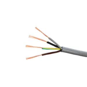 EU certificate iec 52 h05vv - f 4x1 rvv 4 core 1.0mm2 flexible power cable 300/300V power cable electrical wire