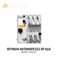 Tout nouveau BITMAIN ANTMINER S21 XP Hyd 473T 12J/T SHA-256 Hydro-refroidissement Bitcoin Machine minière haute efficacité ASICMiner pour ferme