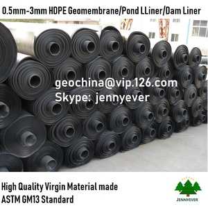 Géomembrane en HDPE, revêtement imperméable pour étang à poissons, aquaculture, réservoir, exploitation minière, décharge, feuille de plastique anti-UV, revêtement de barrage, géomembrane - Product Image 3
