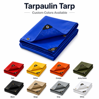 Bâche imperméable robuste en polyéthylène Ripstop, couverture contre les intempéries, taille personnalisée pour l'emballage de machines industrielles