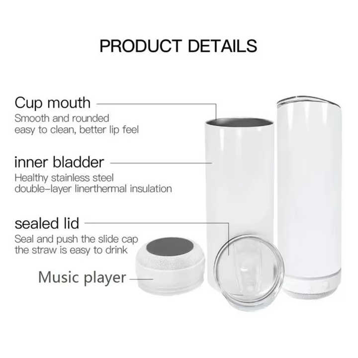 Stainless Steel Snowglobe Cups  Cup Accessories Set