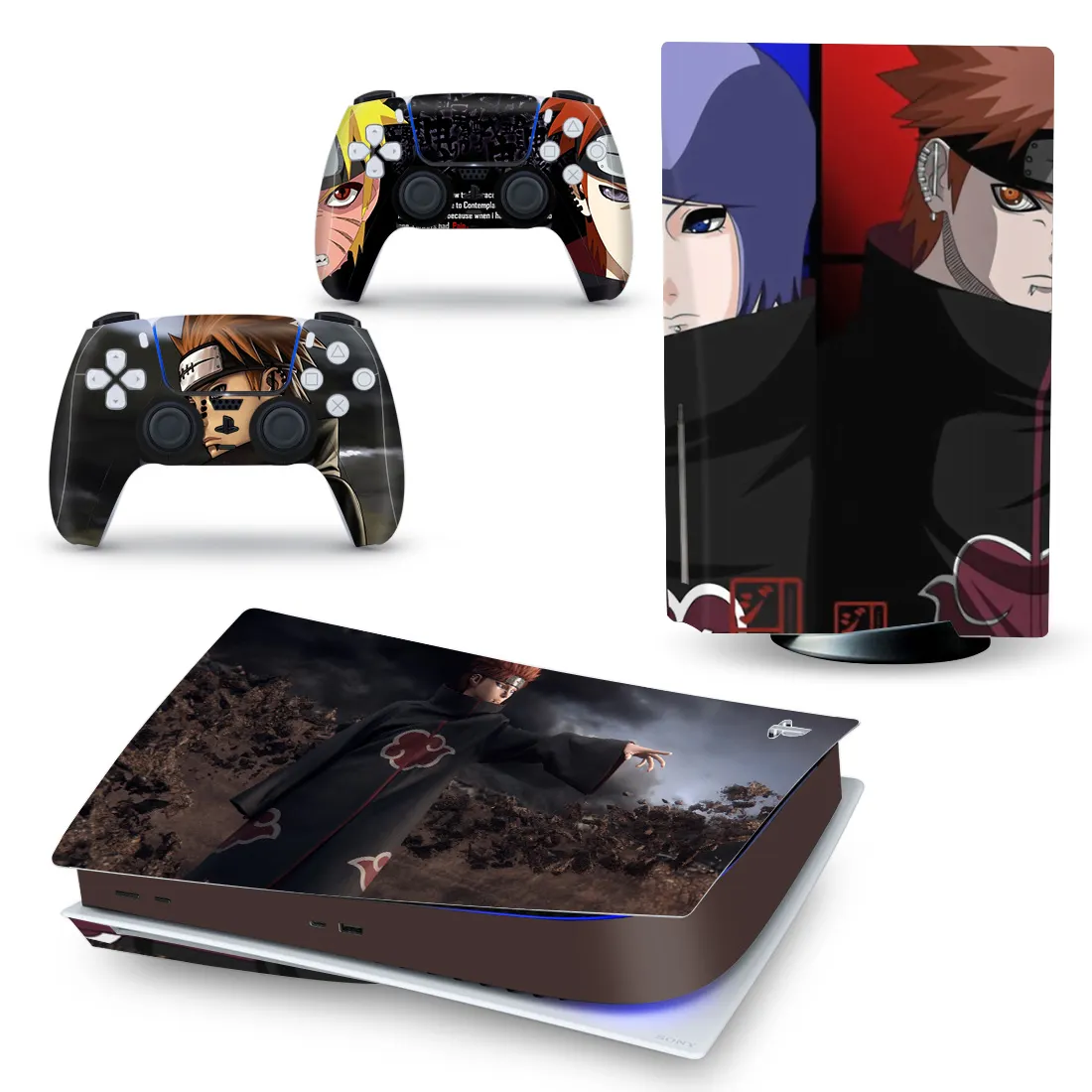 Legal anime personalizado corpo inteiro painel placa Vinyl Cover Skin Sticker Para sony Playstation 5 PS5 Edição Disco Console e controlador