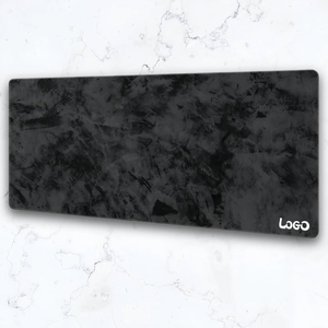 Alfombrillas de ratón para juegos grandes, personalizadas, XXL, color gris cemento, impermeables, con borde cosido, alfombrilla grande para escritorio, alfombrilla para ratón de computadora, gris - Product Image 4