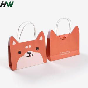 Bolsa <span class=keywords><strong>de</strong></span> Papel Kraft Ecológica y Duradera con Diseño <span class=keywords><strong>de</strong></span> Animales <span class=keywords><strong>de</strong></span> Lujo, Asa Plana <span class=keywords><strong>de</strong></span> Algodón y Laminación, con un Lindo Logotipo - Product Image 3
