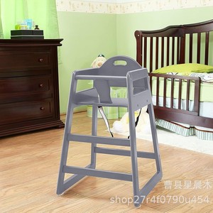 Silla Alta de Madera para Bebés y Niños Pequeños, Apilable, Compacta y Portátil, Color Madera Natural Marrón Rojizo - Product Image 4