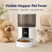 Distributeur automatique de nourriture pour animaux de compagnie avec contrôle de synchronisation par téléphone mobile et Wi-Fi, en matériau ABS intelligent, contrôle vidéo et vocal pour aliments pour chats, produits pour animaux de compagnie