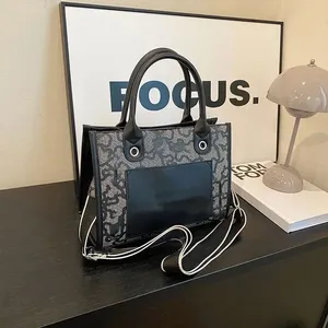 <span class=keywords><strong>Bolsos</strong></span> <span class=keywords><strong>de</strong></span> Moda, Nuevo Estilo, Diseño Personalizado, Bolso <span class=keywords><strong>de</strong></span> Mujer, Bolso Tote con Letras Bordadas en PU - Product Image 3