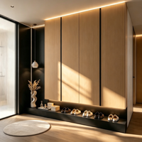 Meuble à chaussures élégant et moderne de haute qualité, mobilier de luxe européen pour les entrées de villas et de complexes hôteliers