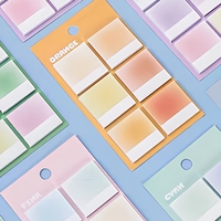 Bloc-notes personnalisé mignon et kawaii, impression couleur, bloc-notes de bureau, ensemble de notes autocollantes, vente chaude
