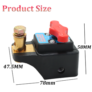 Auto 12V/24V interruttore di scollegamento batteria Auto isolatore interruzione di potenza Kill Switch per RV ATV barca Auto camion Yacht - Product Image 2