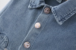 Ensemble de vêtements pour enfants, manteau et robe pour filles, ensemble de 2 pièces en tissu denim, manteau et robe blanche avec tutu - Product Image 5