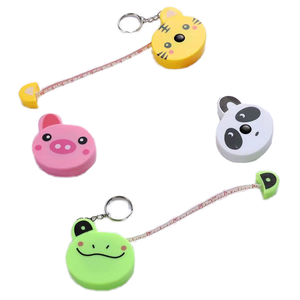 Porte-clés ruban à mesurer rétractable personnalisé QYS, 150 cm, motif animal de dessin animé, souple, cadeau promotionnel - Product Image 6