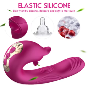 Alta calidad lamiendo huevo lengua punto G vibrador masturbación juguetes sexuales consolador vibrador femenino - Product Image 3