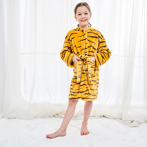MICHLEY animales 0-7 años TIGRE de franela patrón camisón - Product Image 6
