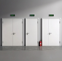 Porte Extérieure Coupe-feu en Acier, Design Moderne, Norme 60 Minutes, Sécurité Renforcée