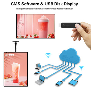 Trong nhà 32inch 43inch mái trần treo kỹ thuật số Bảng hiển thị menu quảng cáo <span class=keywords><strong>LCD</strong></span> màn hình TV cho nhà hàng - Product Image 3