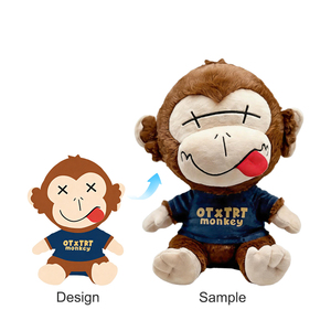 Portachiavi di Alta Qualità con Animali di Peluche Personalizzati, Simpatica Scimmietta con Cotone PP, Logo e Colore Personalizzabili, Regali Promozionali per Compleanni - Product Image 1