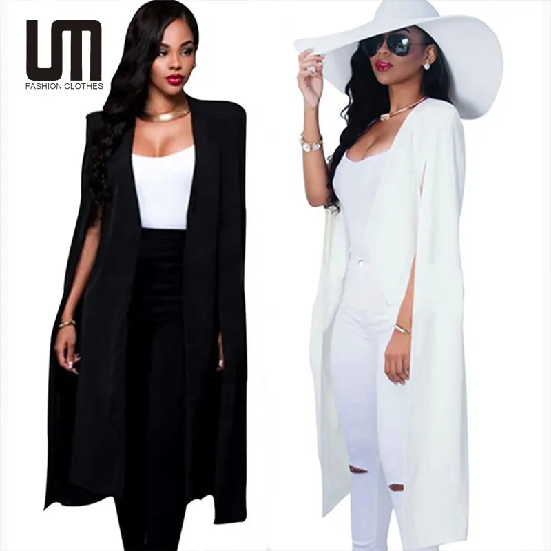 Liu Ming Usine de vêtements pour femmes Vente en gros Hiver à manches longues Cape Veste décontractée Costume Blazer Manteau