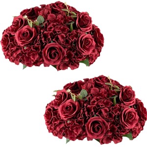 Nouvel ensemble de <span class=keywords><strong>d</strong></span>écoration <span class=keywords><strong>d</strong></span>'<span class=keywords><strong>allée</strong></span> de mariage transfrontalier avec colonnes romaines, boules de fleurs artificielles en soie, ensemble deux pièces, <span class=keywords><strong>d</strong></span>écoration de cérémonie automobile - Product Image 5