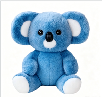 Peluche koala personnalisée par sublimation, animal en peluche multicolore, koala en peluche doux avec logo imprimé pour cadeau d'enfant