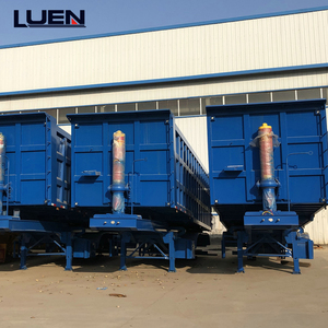 Camion à benne basculante à 3 essieux, semi-remorque à benne basculante, remorque à benne basculante, 13 tonnes, marque Fuwa, suspension mécanique Q345B, prix avantageux - Product Image 2