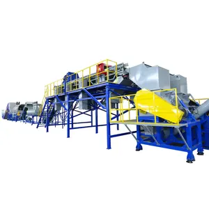 Hot Sale Pet Recycling Plant for Pet HDPE PVC PP PC Bottles Recycling with Hot Washer line