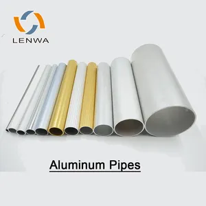 LENWA Aluminium Factory Extruded Aluminum Round Tube Metal with Many Sizes in Stock