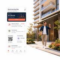 Portal Manajemen Apartemen Profesional, Pengembangan Aplikasi Internet untuk Penyewa, Dukungan Multi-Platform IOS/Android, Pembayaran Sewa