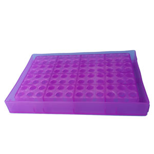 Laboratuvar malzemeleri plastik 96 Wells 16 18 32 36 50 72 73 96 Wells 100Wells Lab Cryovial kutusu Cryo tüp raf - Product Image 3