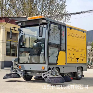Shandong Changhong Road <b>Sweeper</b> <b>Electric</b> Full Enclosed Multi Brush High Pressure Cleaning Vehicle - Product Image 3