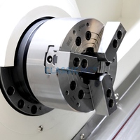 Tour CNC à banc incliné TCK56D, centre de tournage, portée de coupe 560 mm, broche 3500 tr/min, outils motorisés, fraisage, machine d'usinage de métaux de haute précision