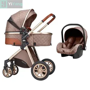 YIYANG Luxury Folding Baby Stroller 3 In 1 Pram With Mummy Bag For Child Ride On Car Travel System Baby Carriage