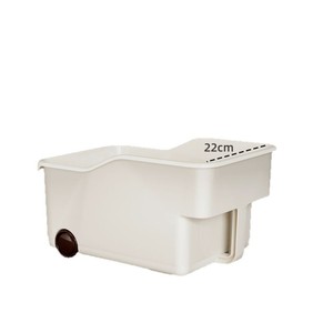 Boîte de rangement pour armoire de cuisine avec roulettes, rectangle, couleur unie, organisateur de conteneurs alimentaires pour étagères et comptoirs - Product Image 5