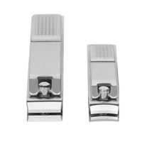 Ensemble de coupe-ongles de précision en acier inoxydable, ciseaux et pinces à ongles à bouche plate pour manucure, vente en gros
