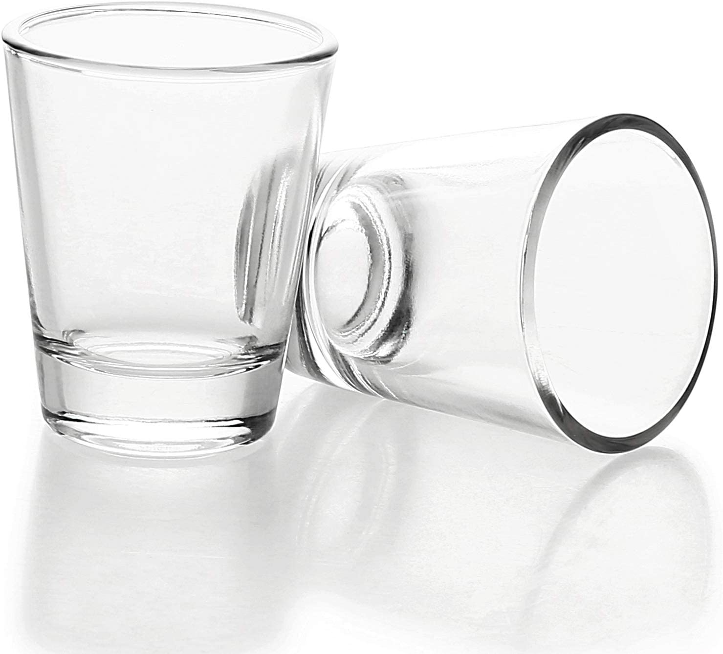 1.5 oz Mini Glass Cups Shot Glasses with Heavy Base Clear Shot Glass