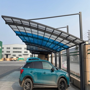 Moderno Carport in Alluminio <span class=keywords><strong>a</strong></span> <span class=keywords><strong>Sbalzo</strong></span> con <span class=keywords><strong>Tettoia</strong></span> Impermeabile <span class=keywords><strong>per</strong></span> Parcheggio Senza Ostacoli - Product Image 3