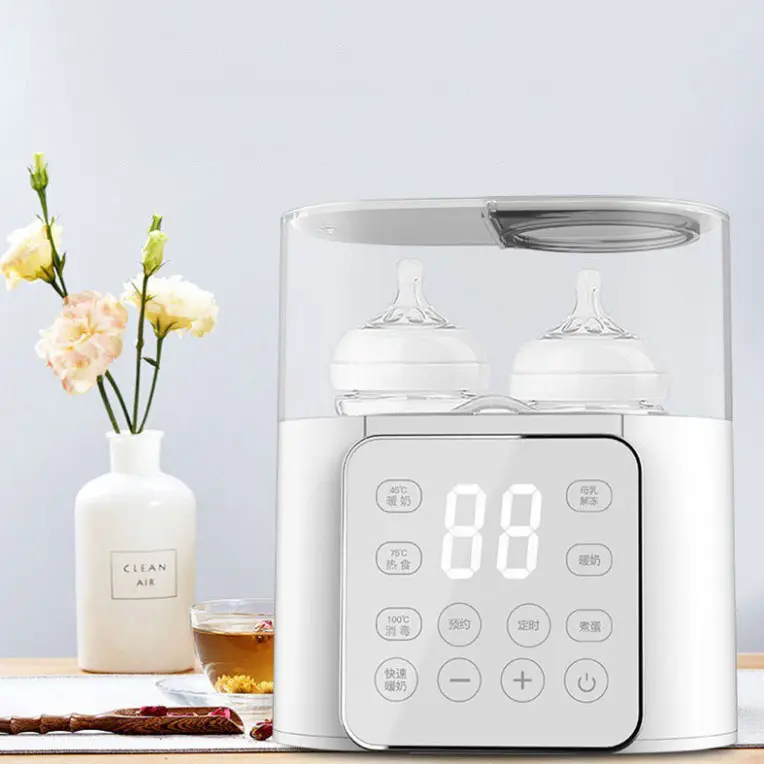 Double Baby Warmer Electric Milk Bottle Heater with Steam Sterilization Baby Food Heating