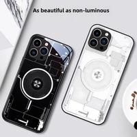 Étui de téléphone à lumière LED lumineuse de luxe Étui de téléphone portable à LED