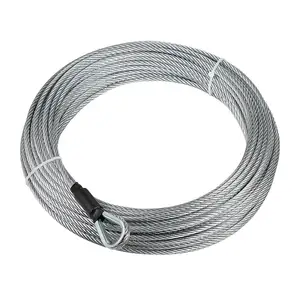 Cable de acero galvanizado de 5/16 pulgadas, con fuerza de rotura de 700 lb