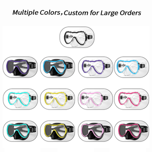 หน้ากากดำน้ำป้องกันหมอก HD แบบกำหนดเองขอบซิลิโคนนิ่มแว่นตาสำหรับว่ายน้ำใสแว่นตาปริมาณต่ำกันน้ำ - Product Image 5