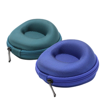Boîte de rangement pour montre en EVA rigide noire avec fermeture à glissière, entièrement protectrice, portable, anti-chute, emballage cadeau pour bijoux