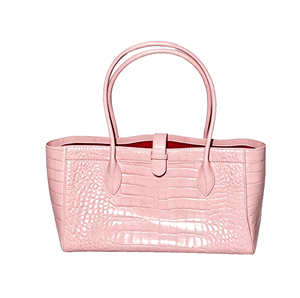 Sac fourre-tout tendance en cuir PU effet <span class=keywords><strong>crocodile</strong></span> pour femme, design français, couleurs contrastées, personnalisable pour le shopping - Product Image 3