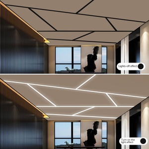 LED noire profilé en T bande en aluminium support de canal armoire barre linéaire éclairage laiteux/noir couverture 5050 2835 lumière coupe soudage - Product Image 3