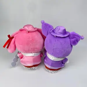 Promocional MIx atacado 8 polegadas bonito barato anime personagem de desenho animado brinquedos de pelúcia para meninas bonecas presentes