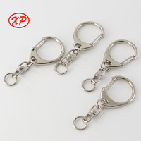 Mousqueton robuste en alliage de zinc pour porte-clés, avec bouton à pression, couleur personnalisable, pivotant, accessoires de sac portables