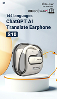 Earbuds Penerjemah Bisnis Global S10 Lite Profesional dengan Koneksi Perangkat Ganda dan Kontrol Sentuh